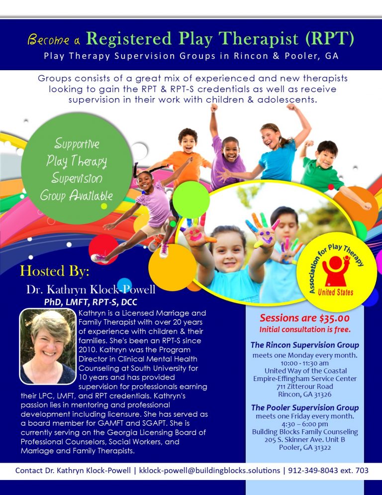 Play Therapy Event Flyer 2018 FINAL DRAFT Building Blocks Counseling